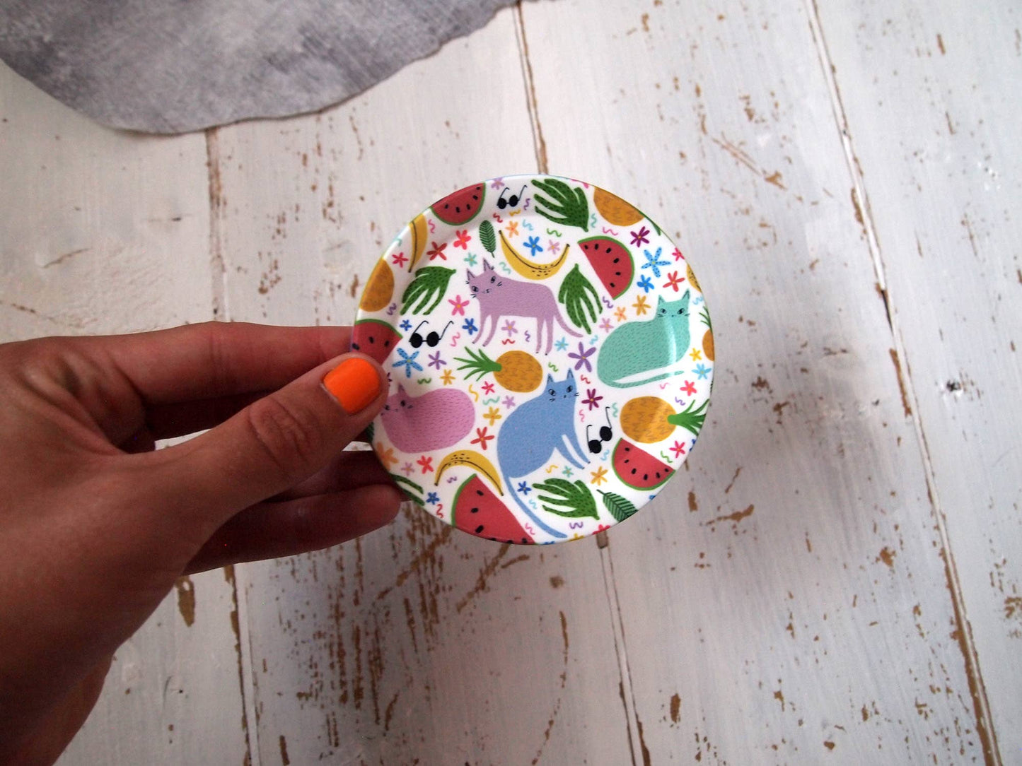 Cats and Fruits - Trinket Tray