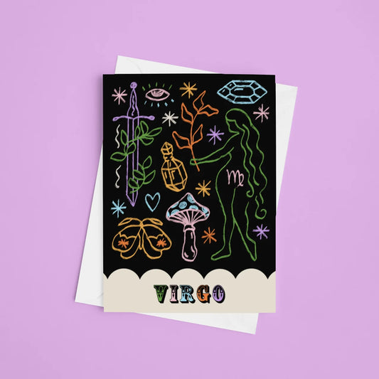 Virgo Zodiac - A6 Card