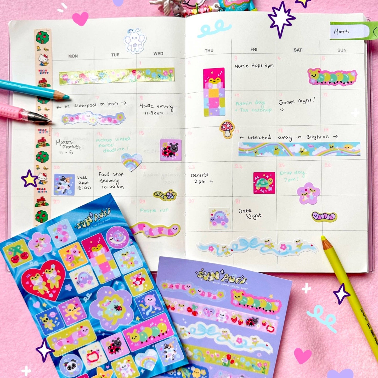 Washi Sample - Sticker Sheet