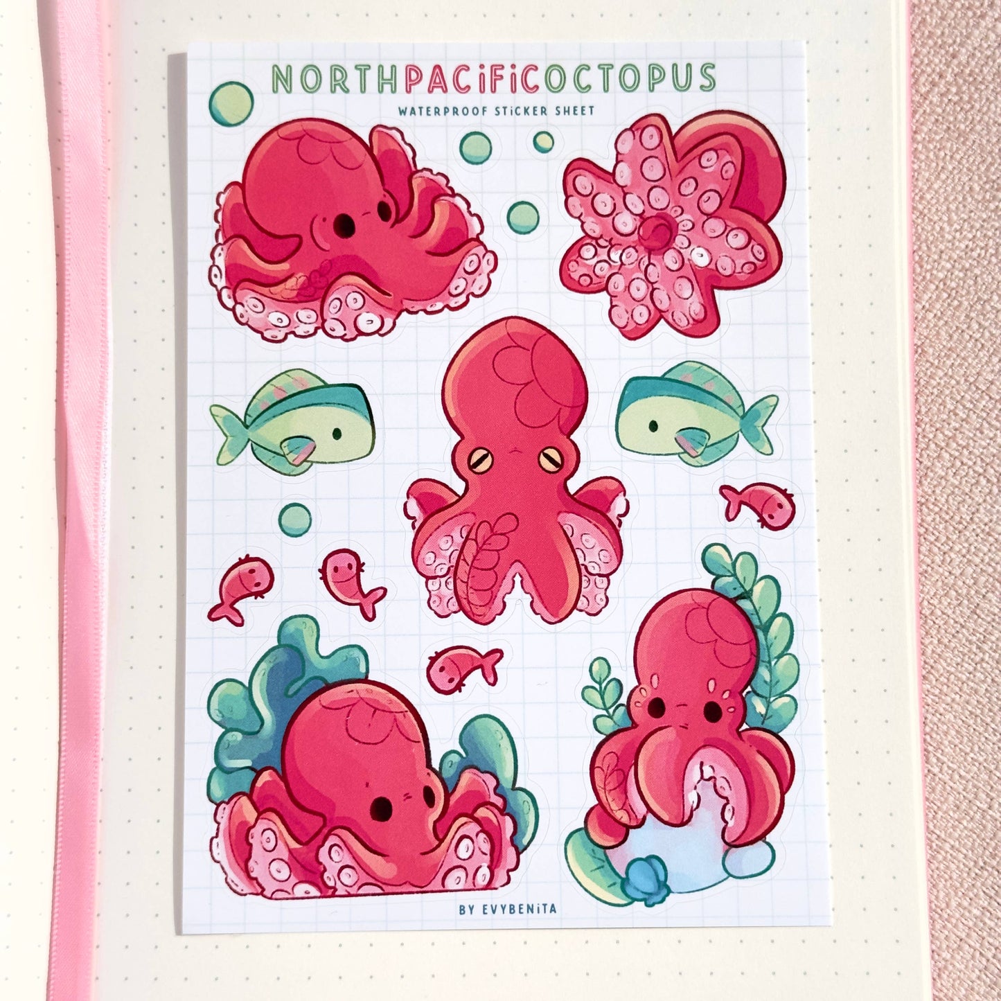 North Pacific Octopus - Sticker Sheet