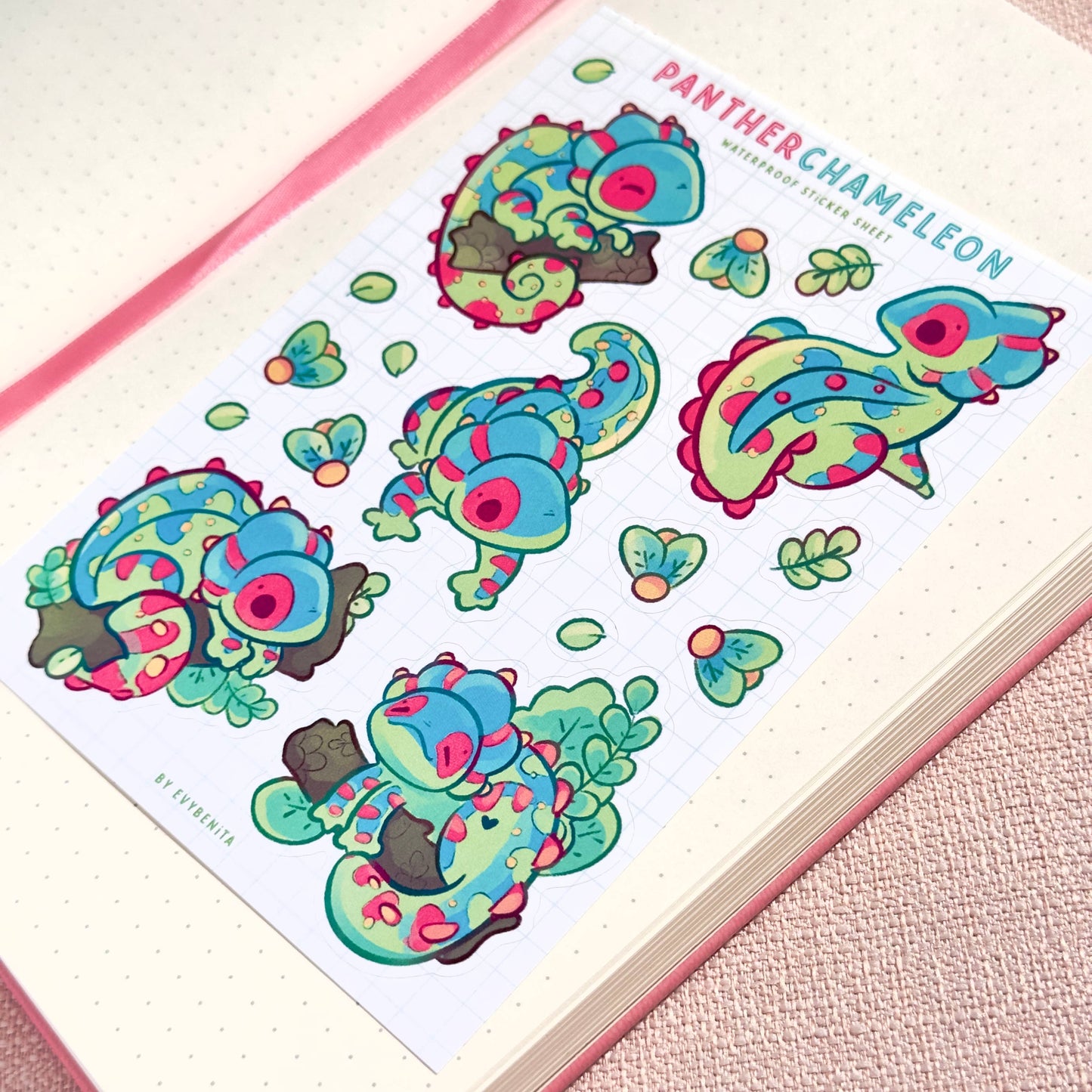 Panther Chameleon - Sticker Sheet