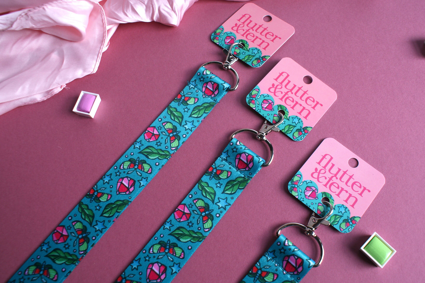 Moth & Crystals - Lanyard