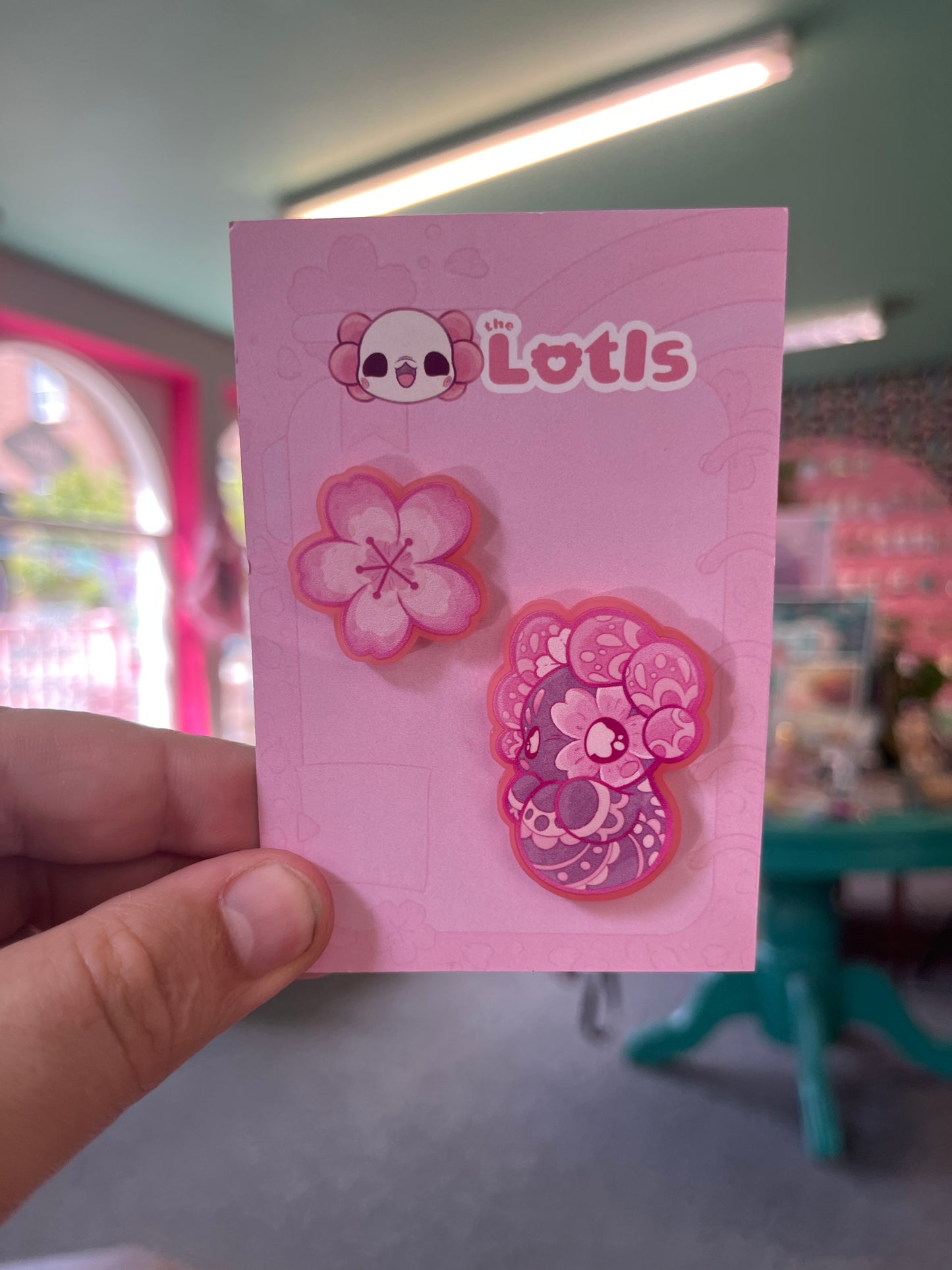 Sakura Lotl - Acrylic Pin Set