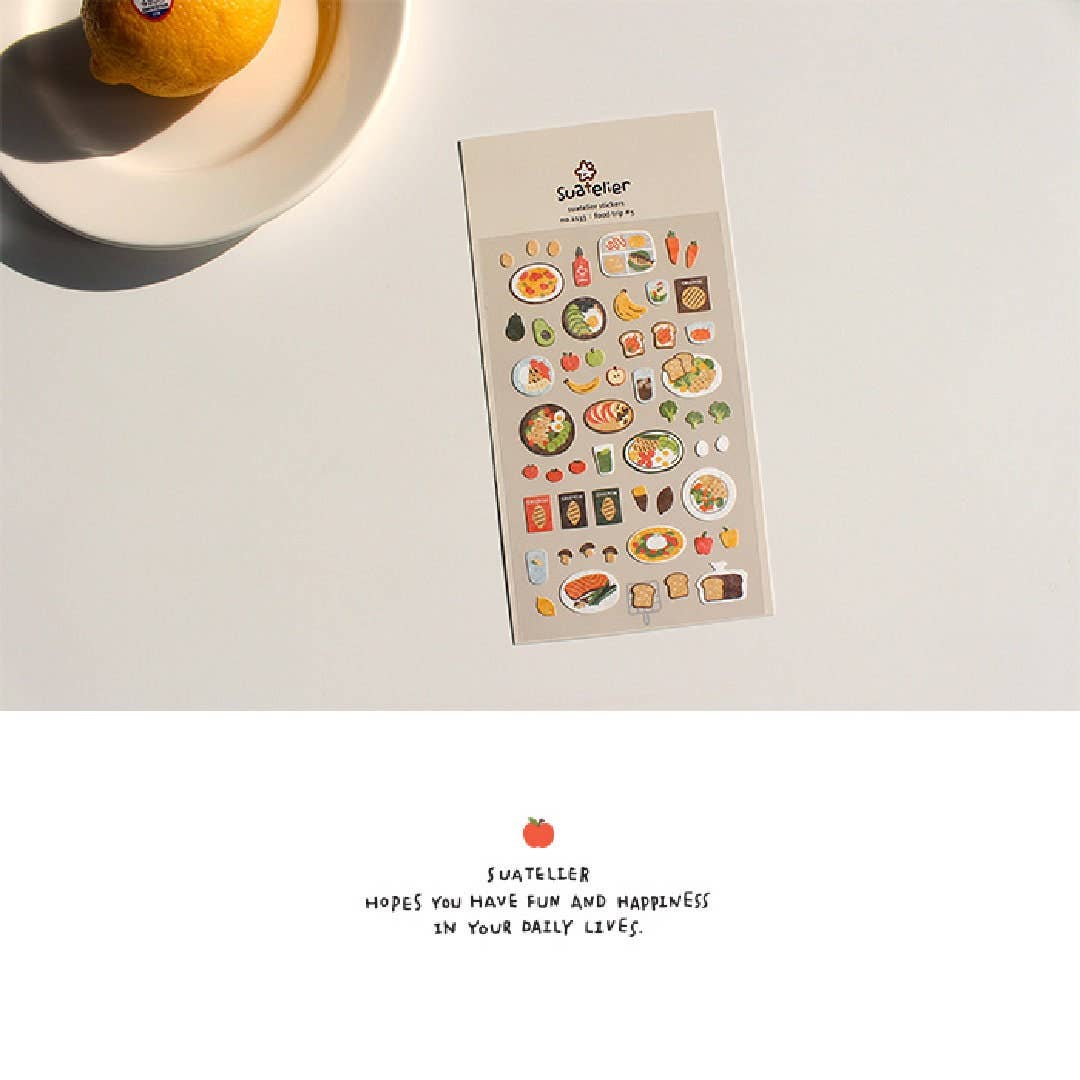 Suatelier - Food Trip #5 - Sticker Sheet