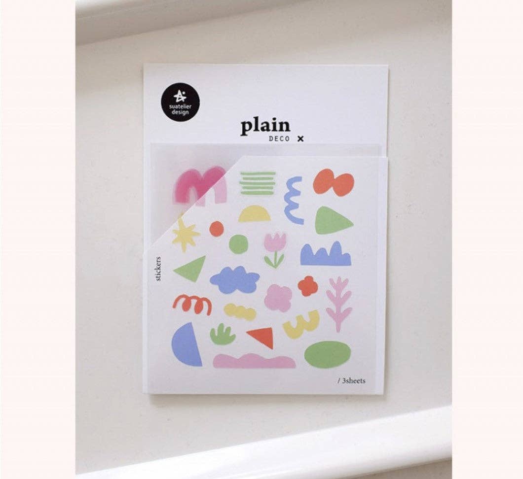 Suatelier - Plain.72 - Sticker Sheet