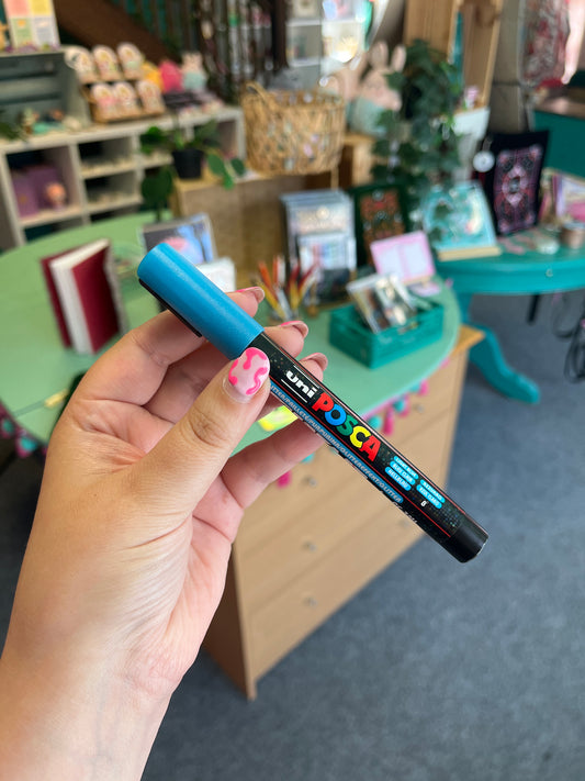 Light Blue Glitter - Posca Pen