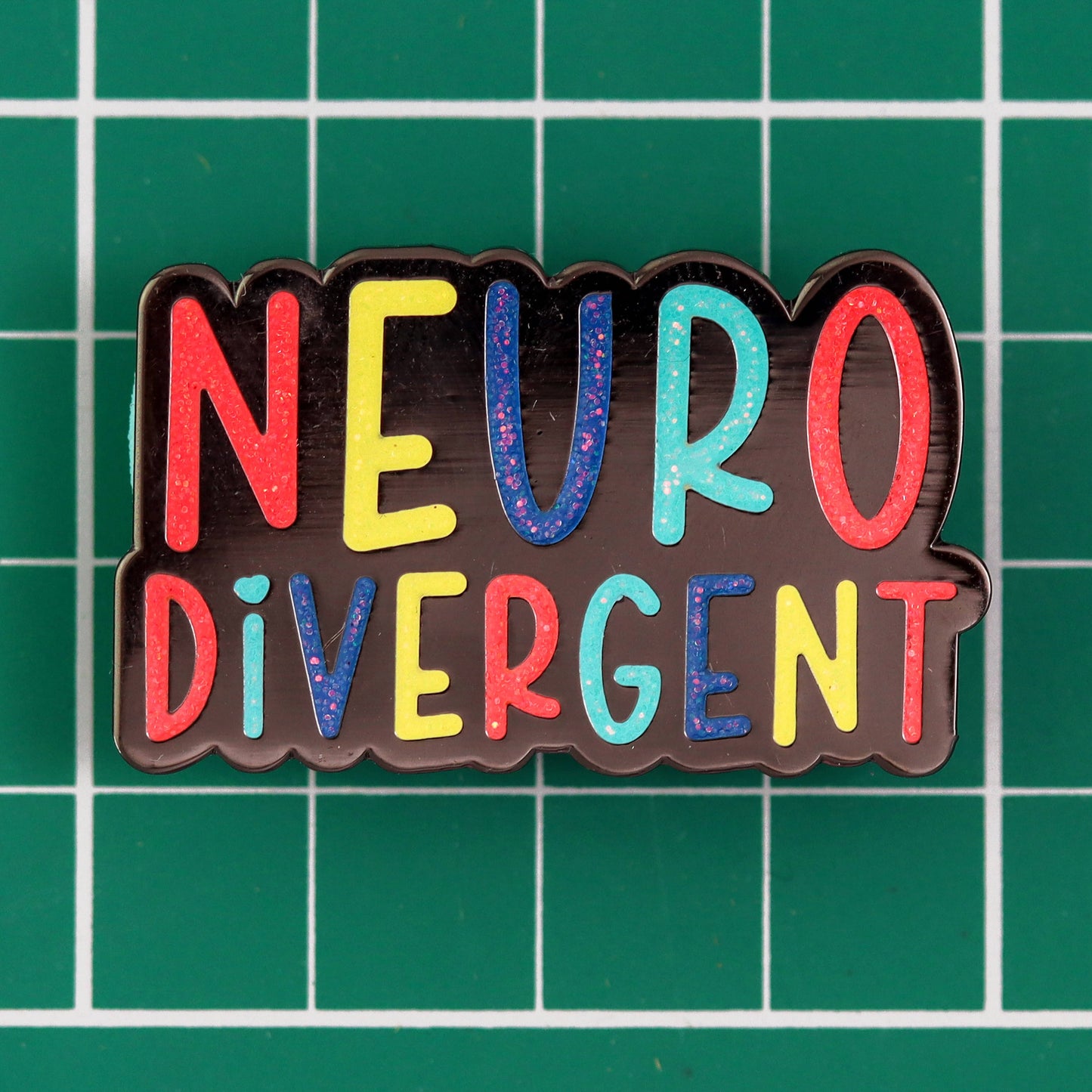 Neurodivergent Glitter - Enamel Pin