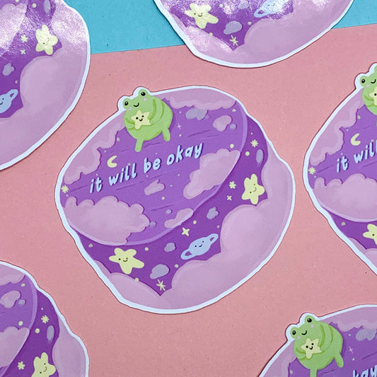 Frog Cake Sticker | Frog Sticker | Froggy Sticker | Sticker