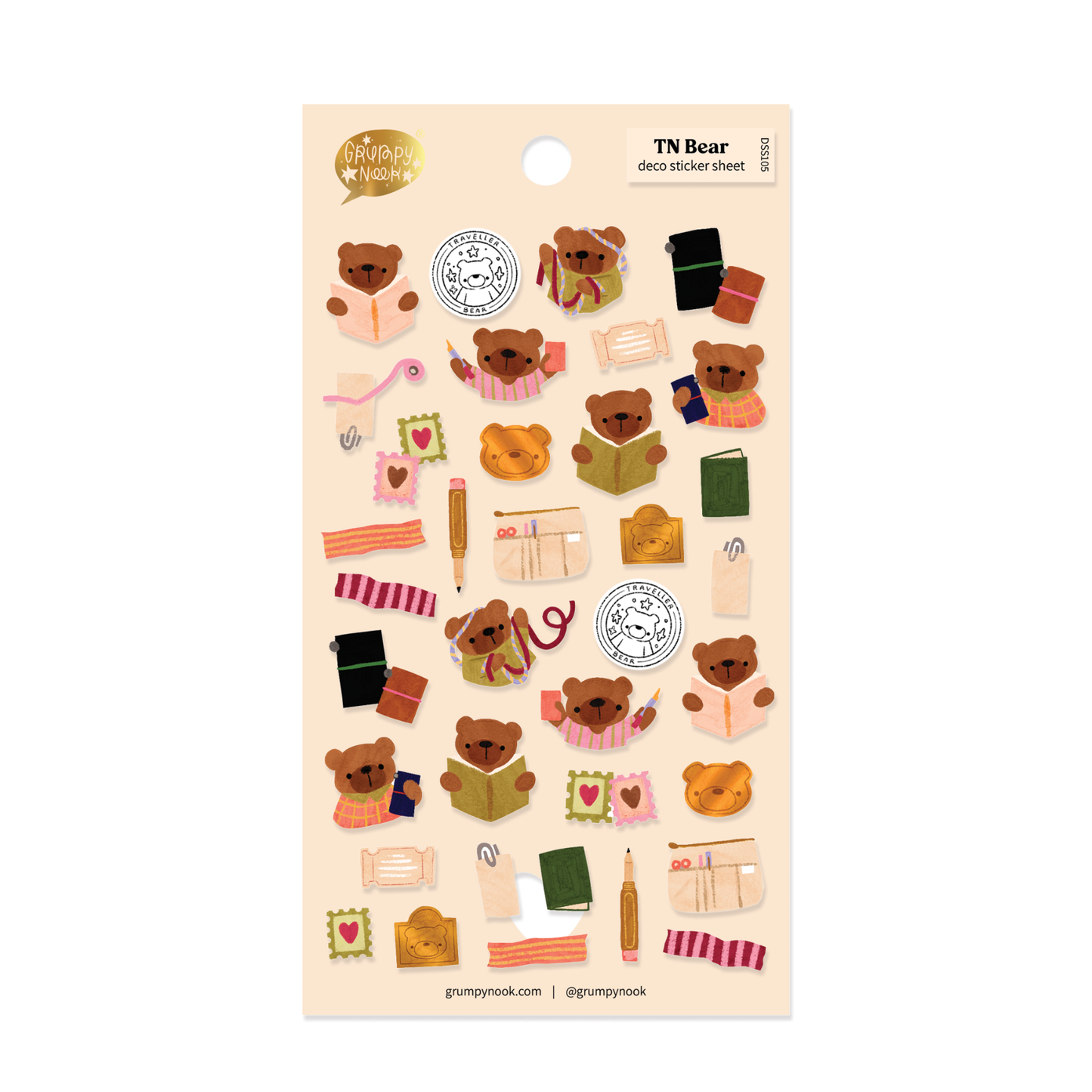 TN Bear Deco - Sticker Sheet