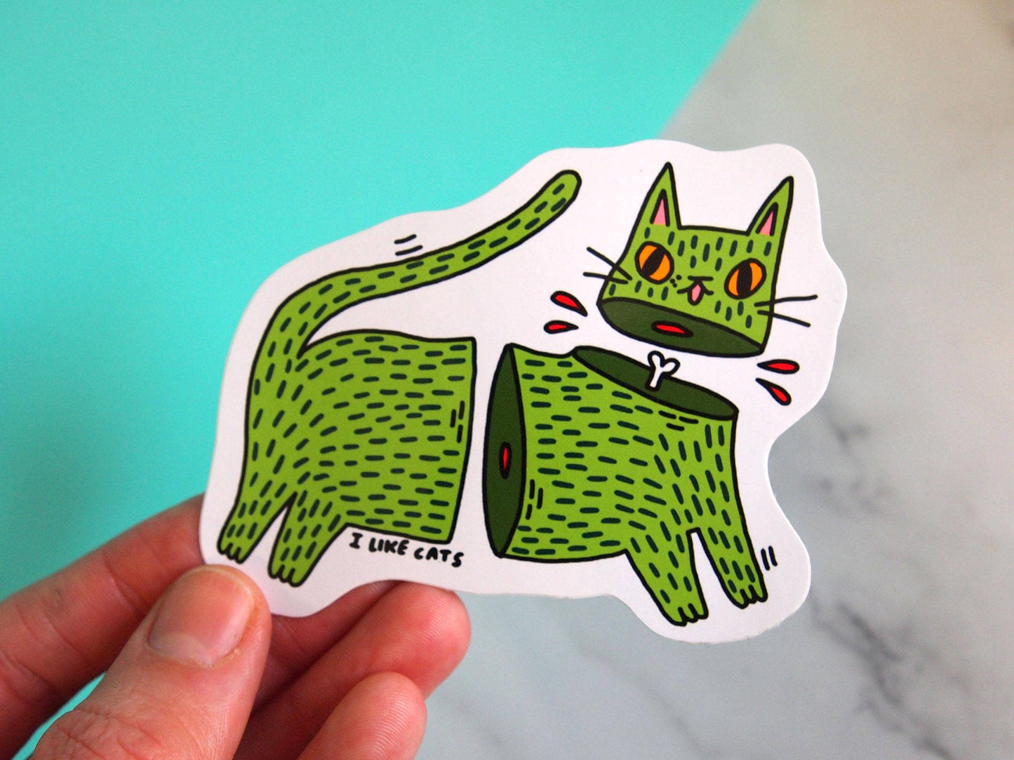 Zombie Cat - Sticker