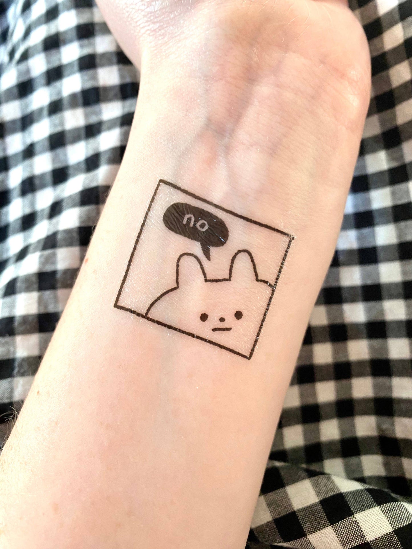 Black & White - Temporary Tattoo Sheet