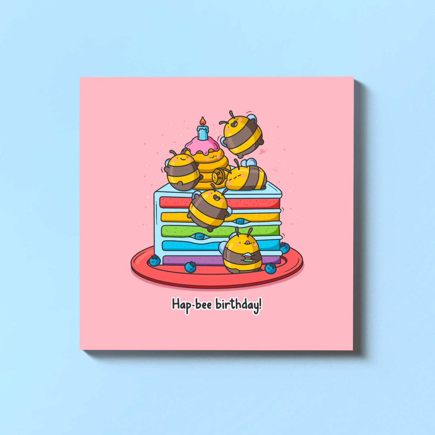 Bumblebee Card - Square Card