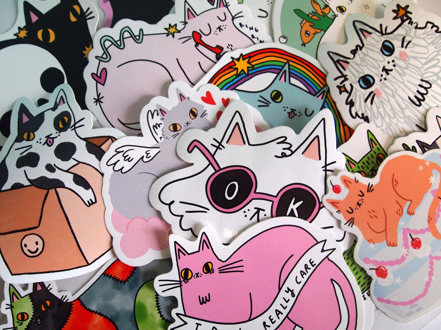 Pink Cat - Sticker