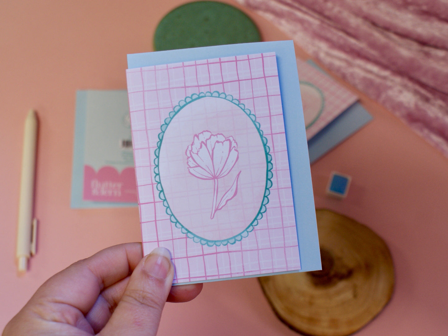 Whimsy Flower - A7 Card