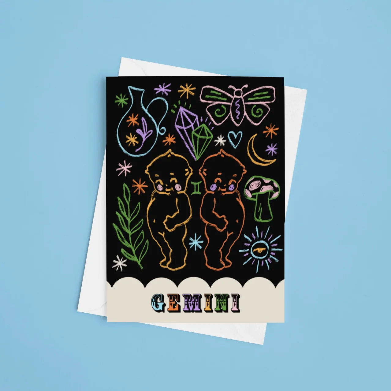 Gemini Zodiac - A6 Card