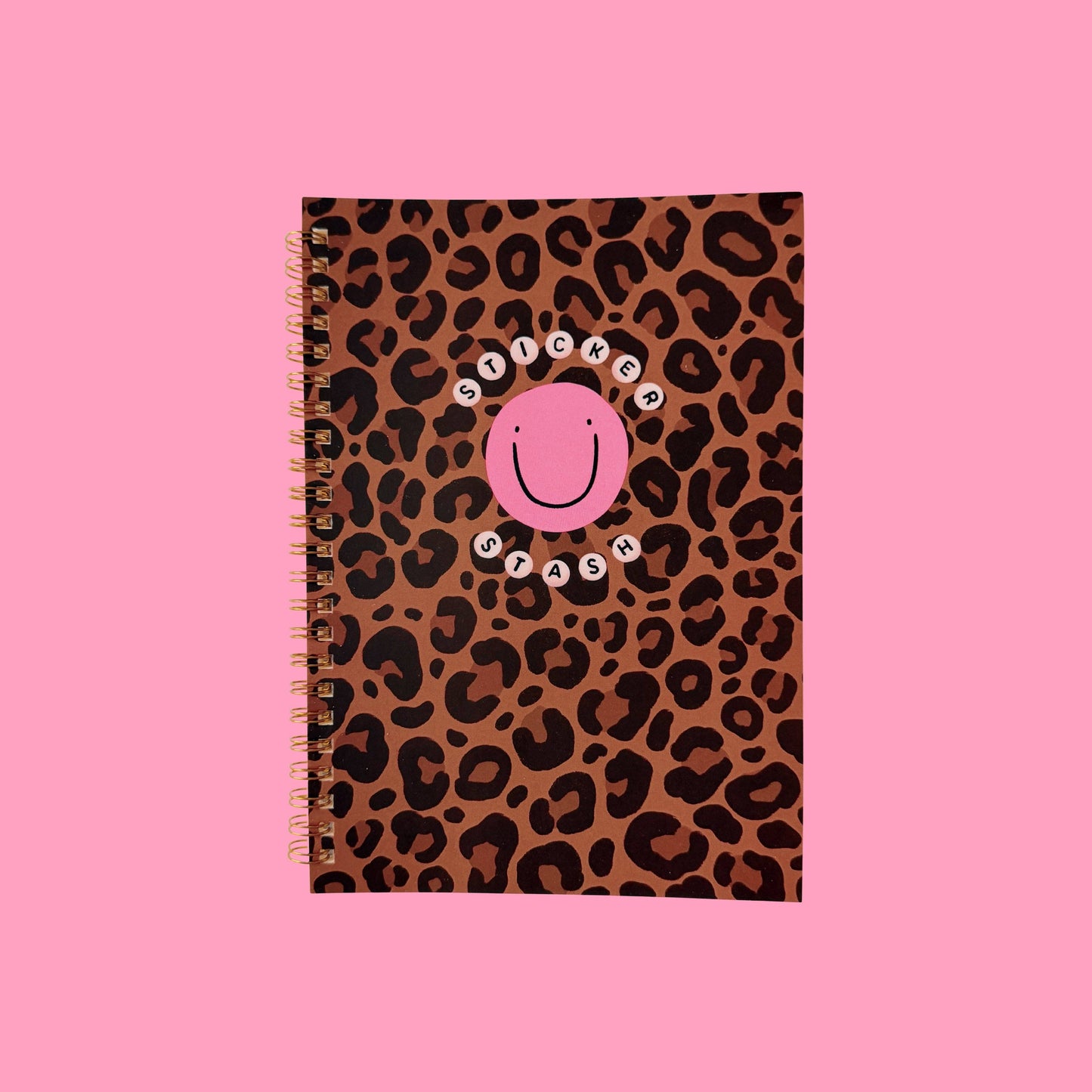 Sticker Stash Leopard - A5 Sticker Keeper