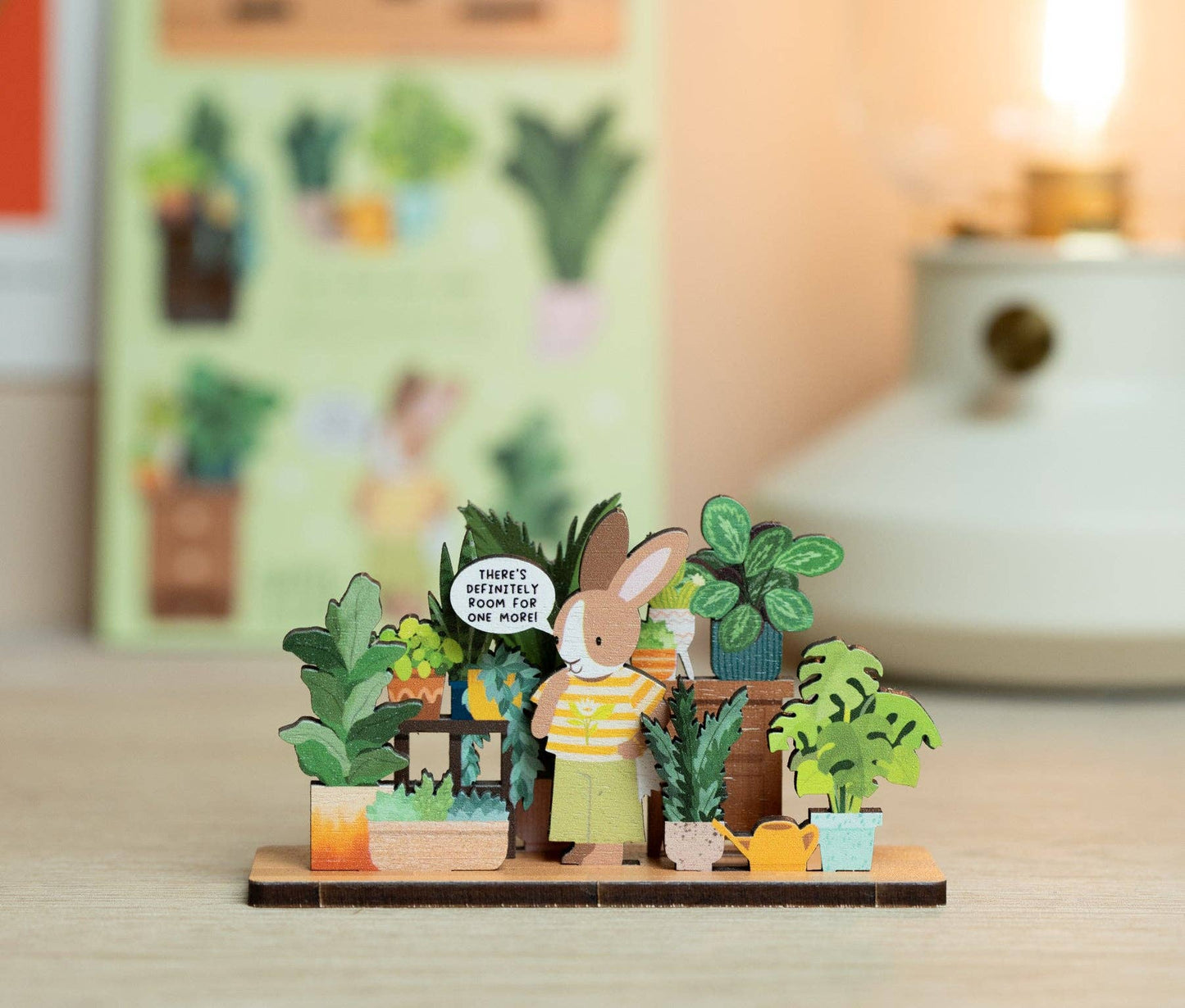 Houseplant Addict - Rabbit - Pop Out Card