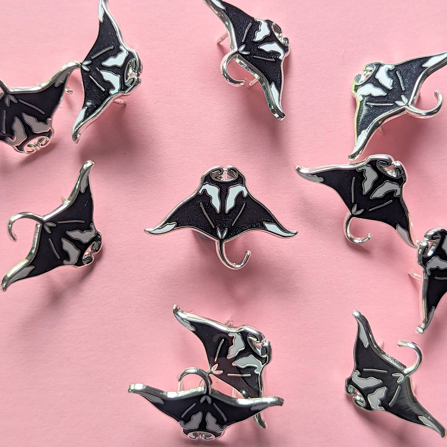 Manta Ray Pin - Sealife Pin - Ray Hard Enamel Pin