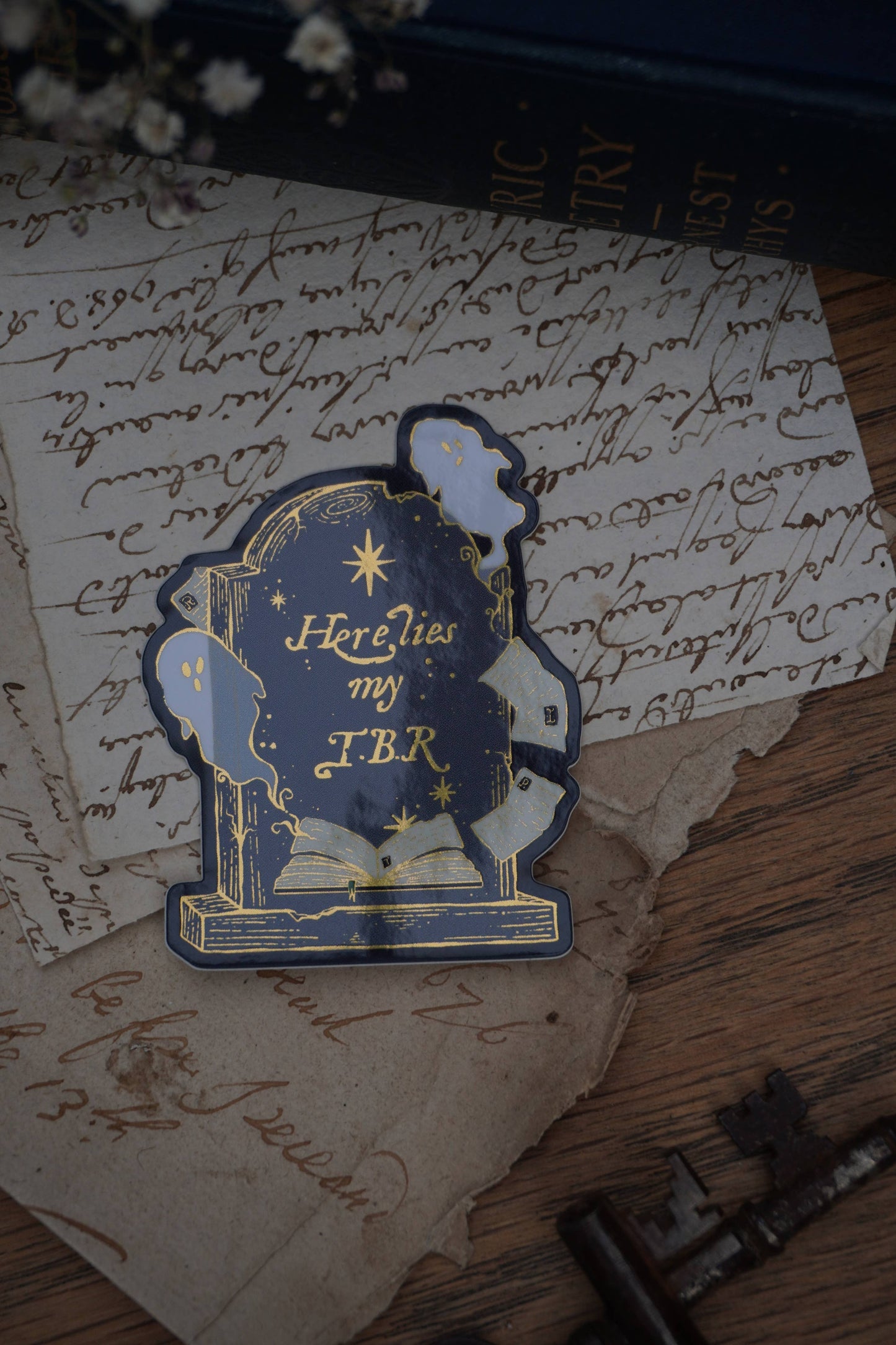 Here Lies My TBR Grave - Sticker