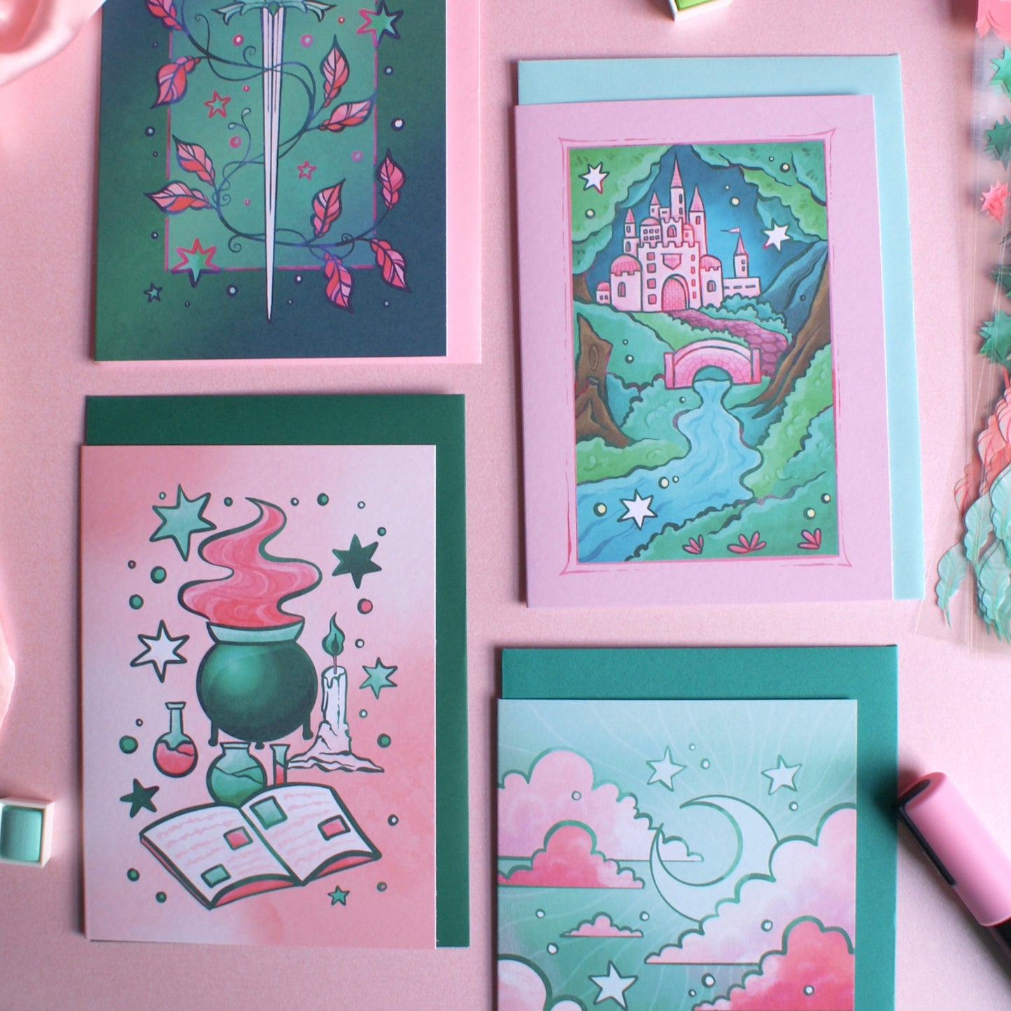Fantasy - Greetings Card Set