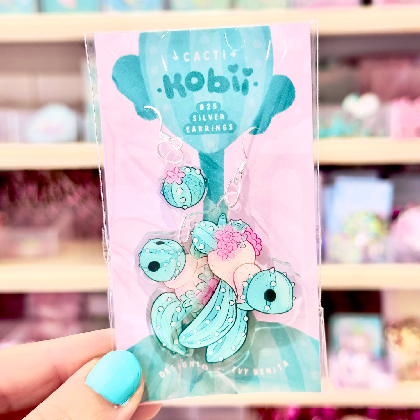 Cacti Sea Turtle Dangle Earrings | Kobii the Sea Turtle