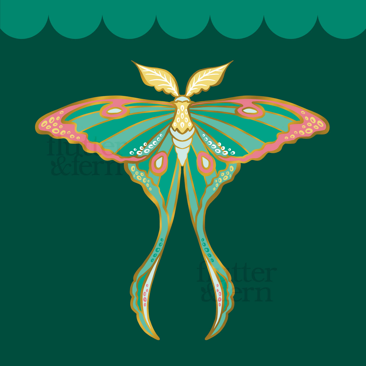 Luna - Moving Moth - Enamel Pin - PRE ORDER