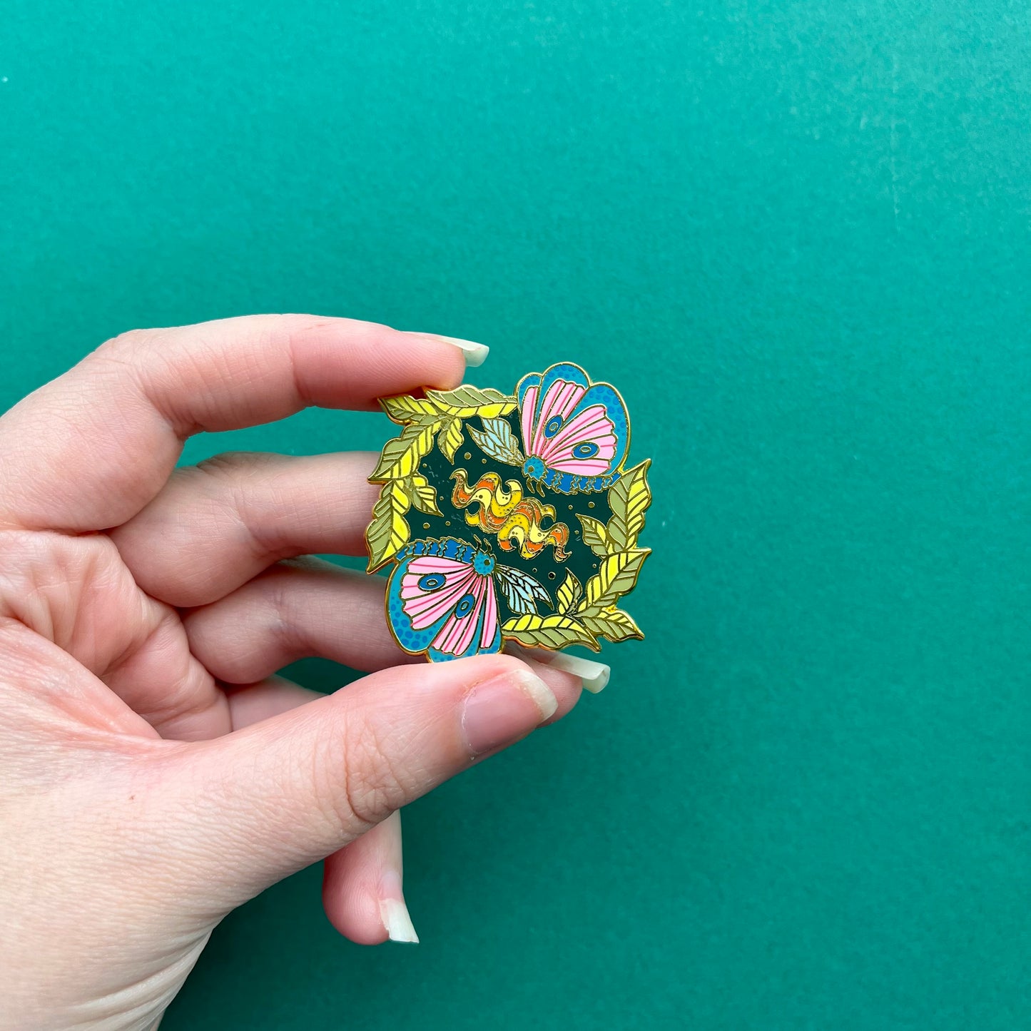 Moth to a Flame - Enamel Pin