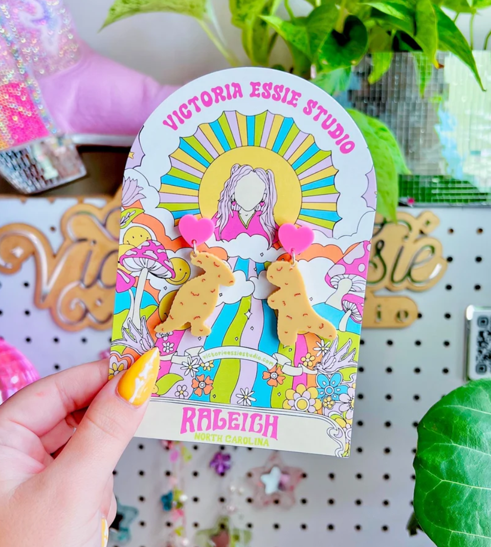 Dino Nugget Food - Earrings