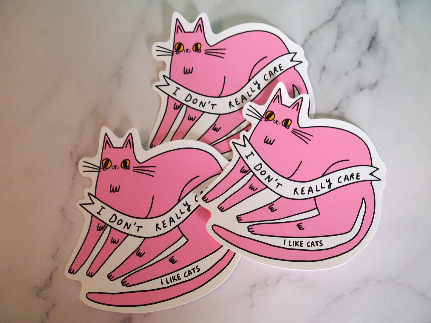 Pink Cat - Sticker