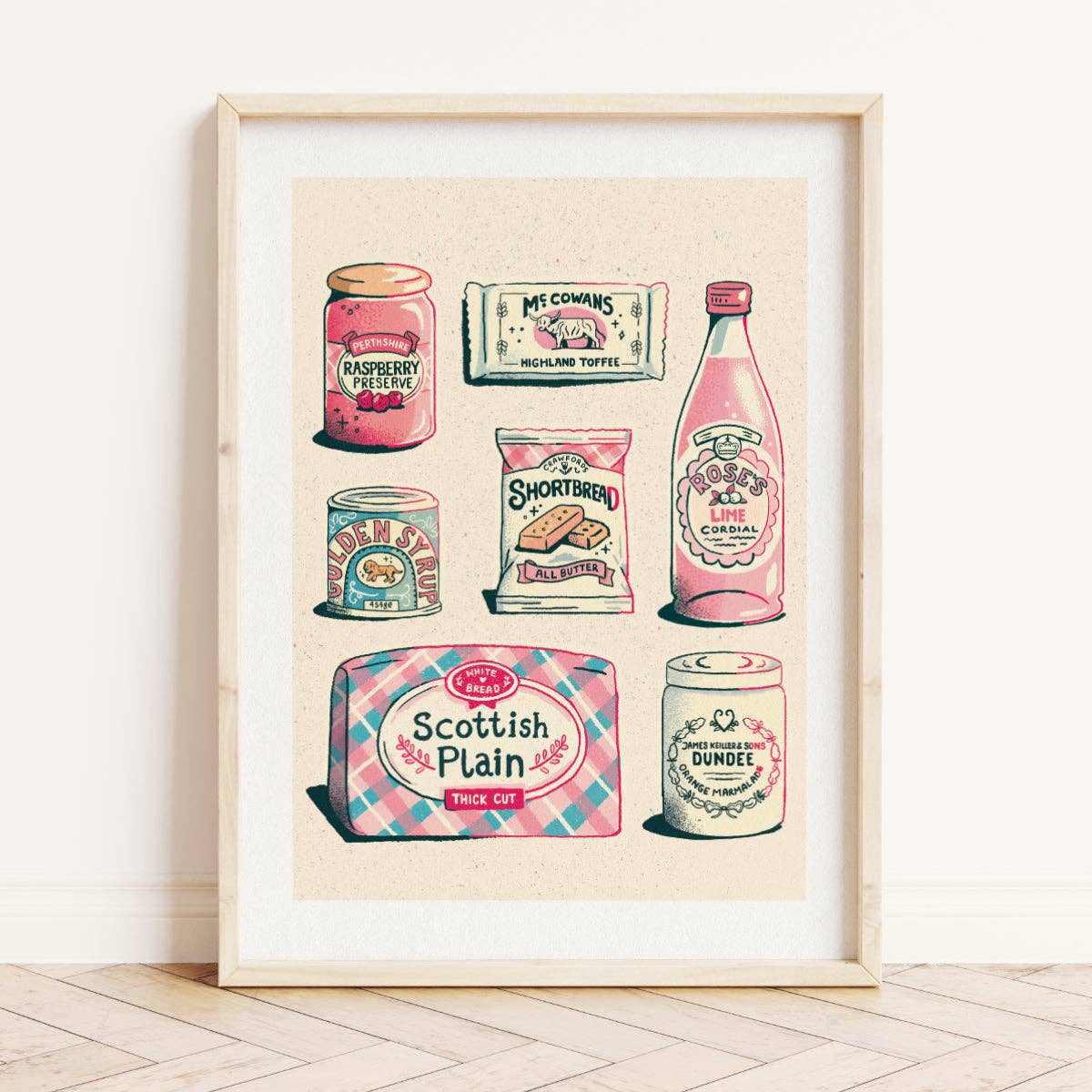 Nostalgic Scottish Food - A5 Print