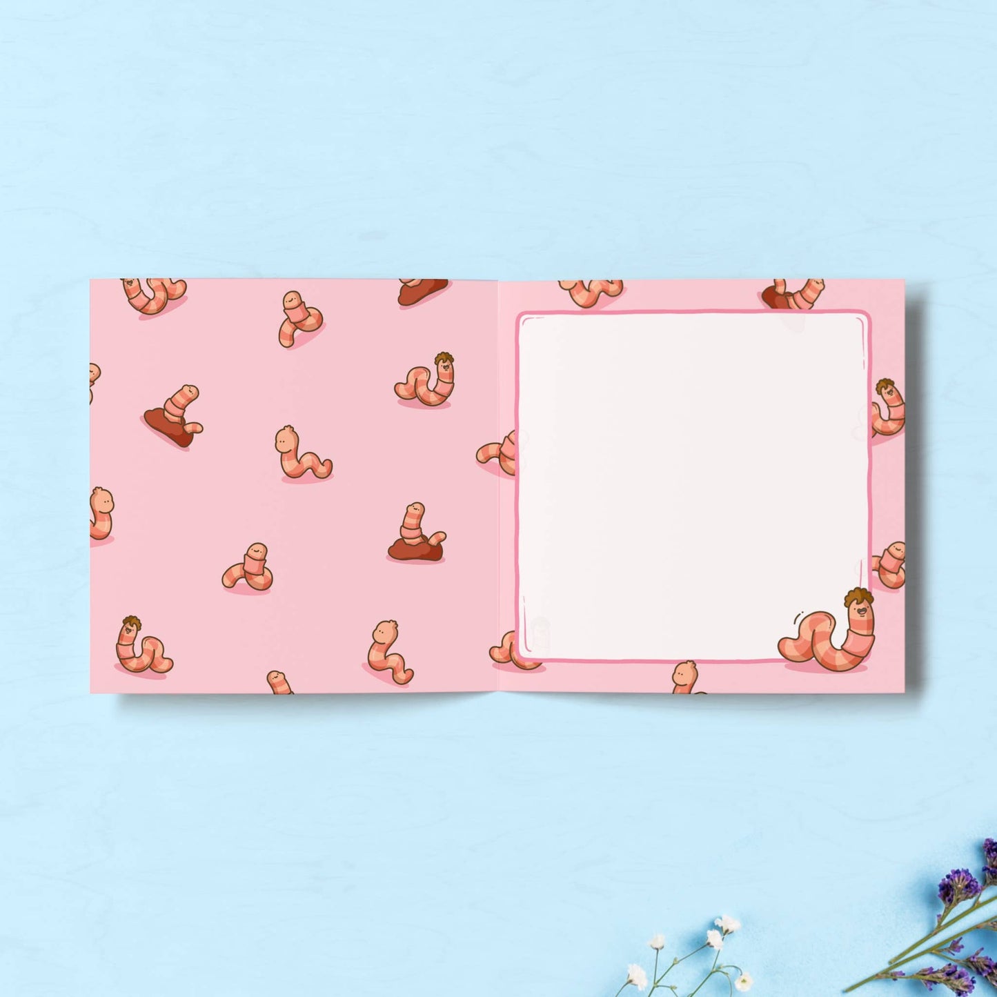 Worm - Square Card