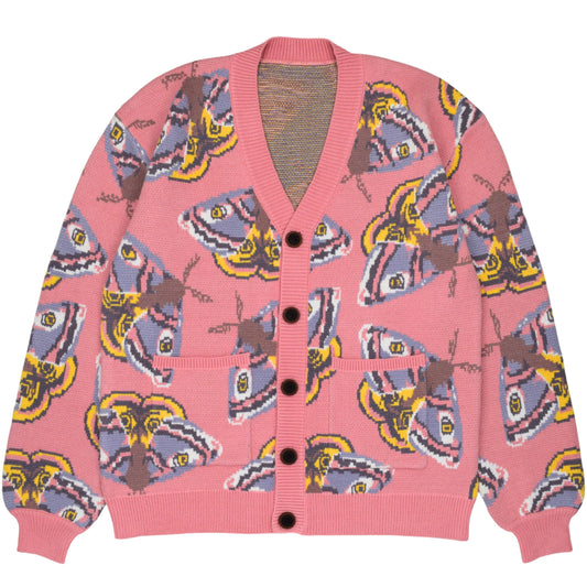 Pink Emperor Moth - Cardigan