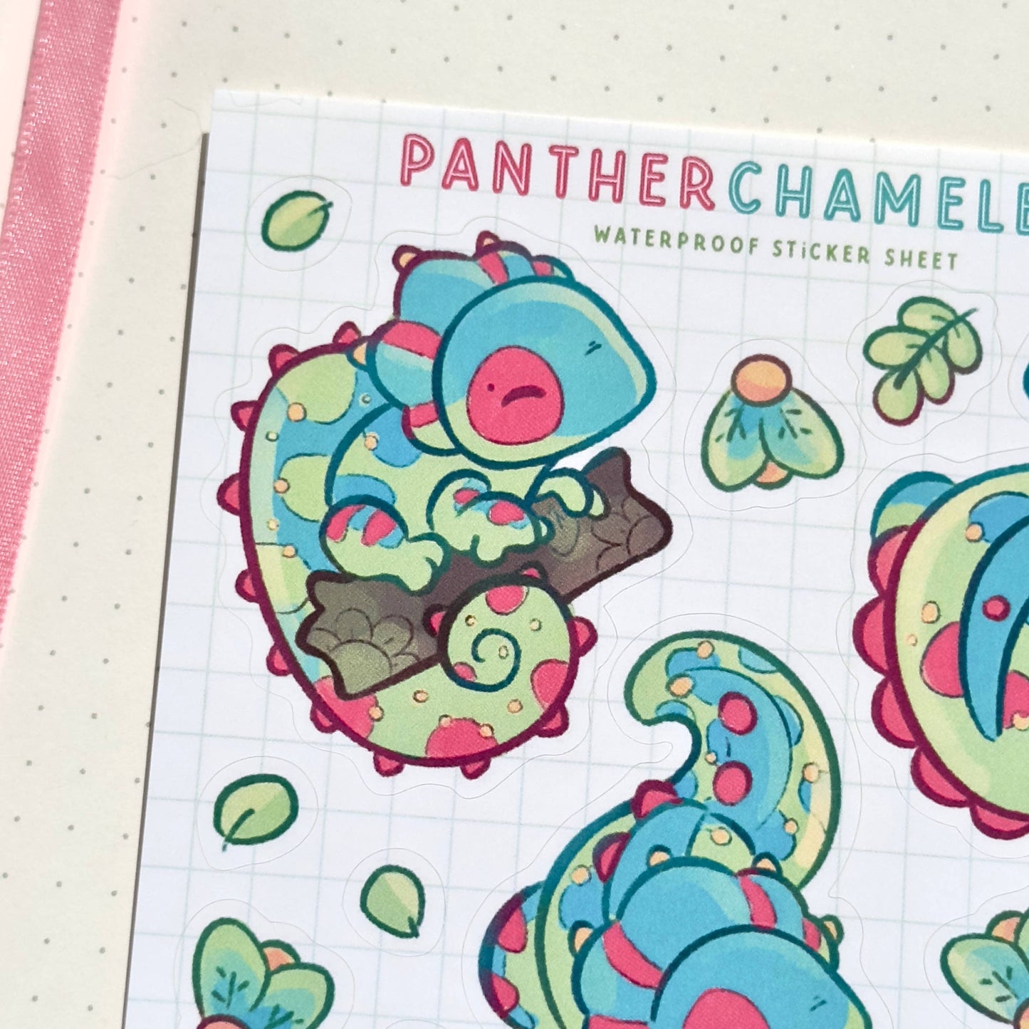 Panther Chameleon - Sticker Sheet
