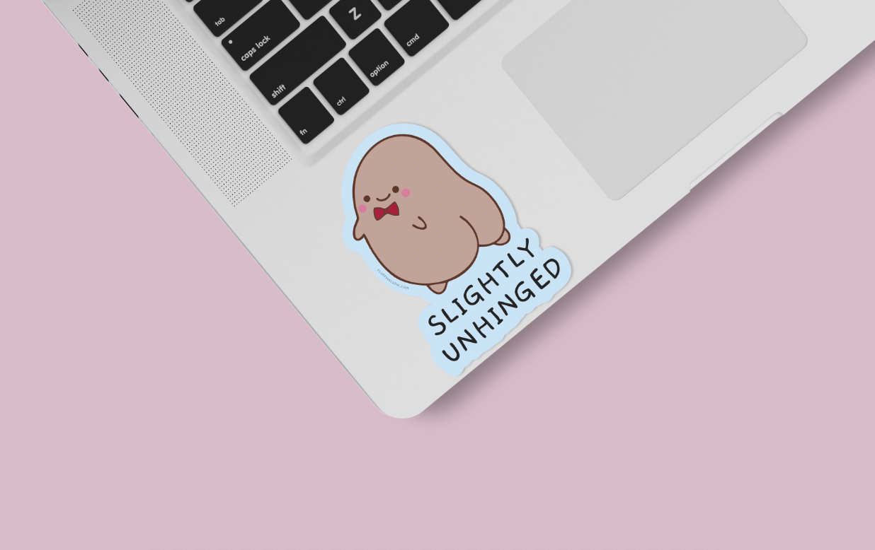 Slightly Unhinged - Vinyl Sticker