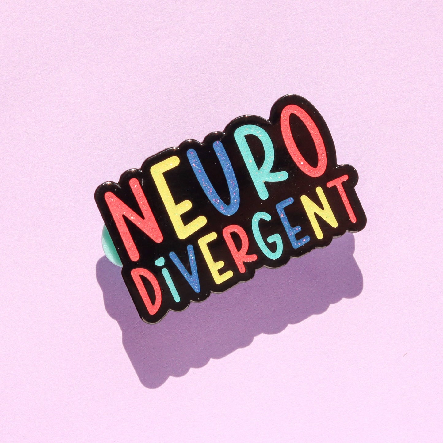 Neurodivergent Glitter - Enamel Pin