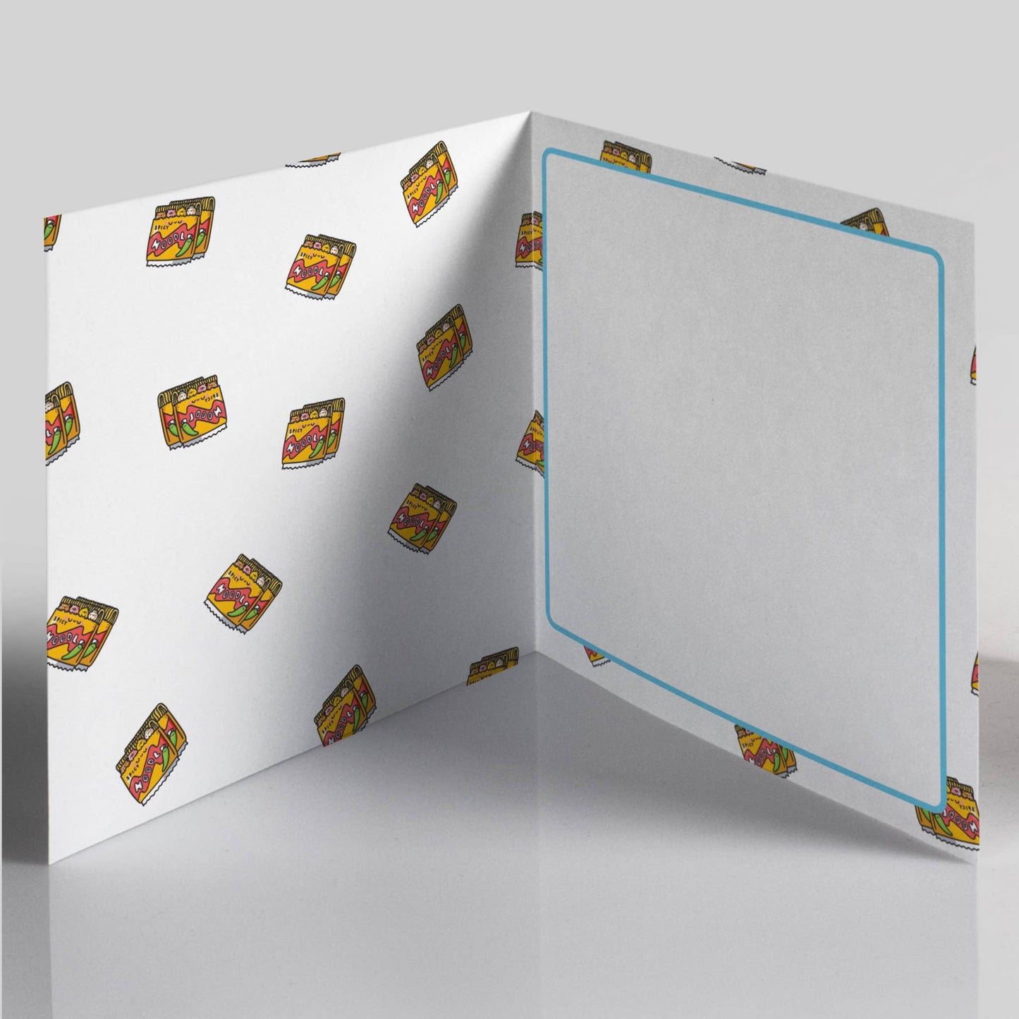 Cute Spicy Noodles - Square Card
