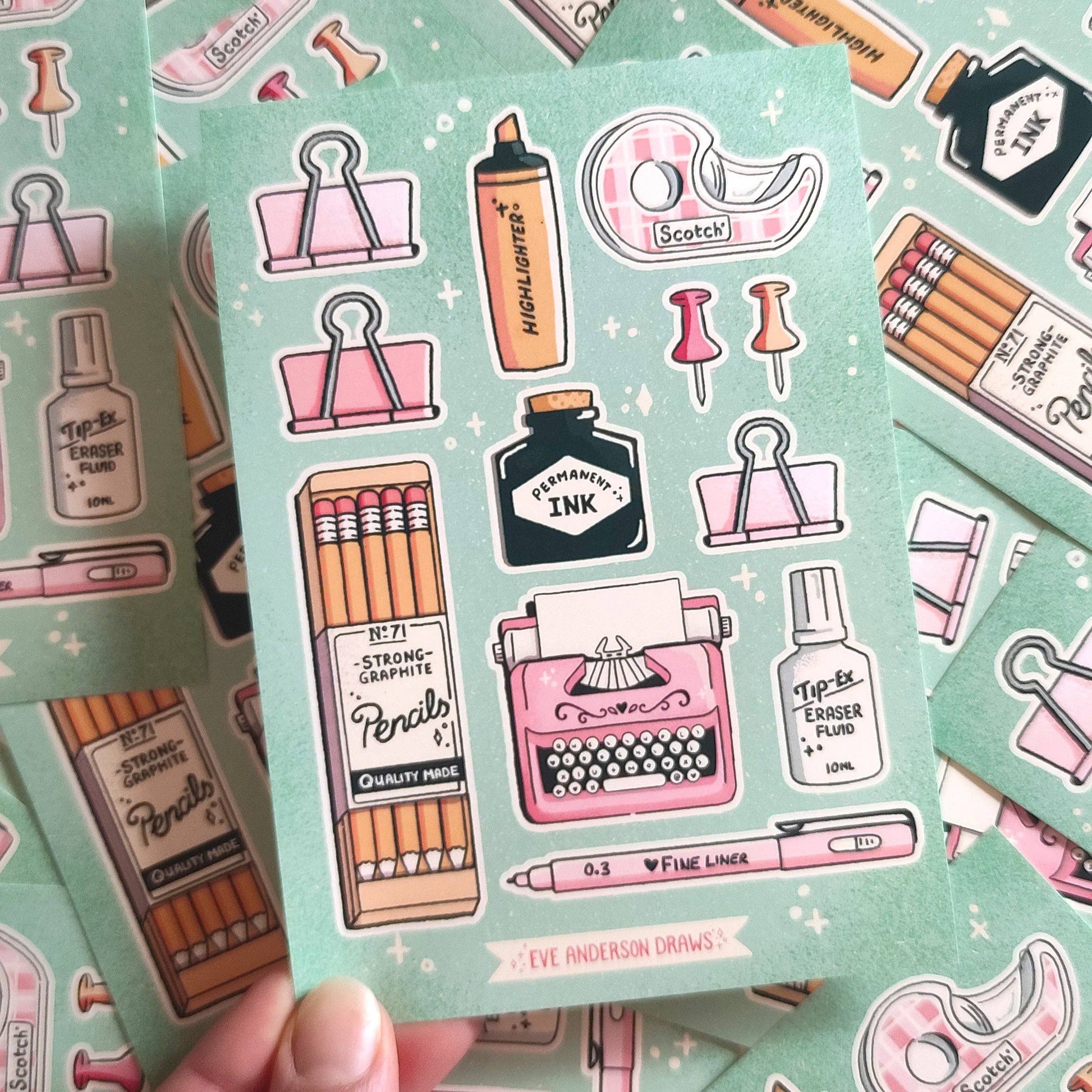 Stationery - A6 Sticker Sheet
