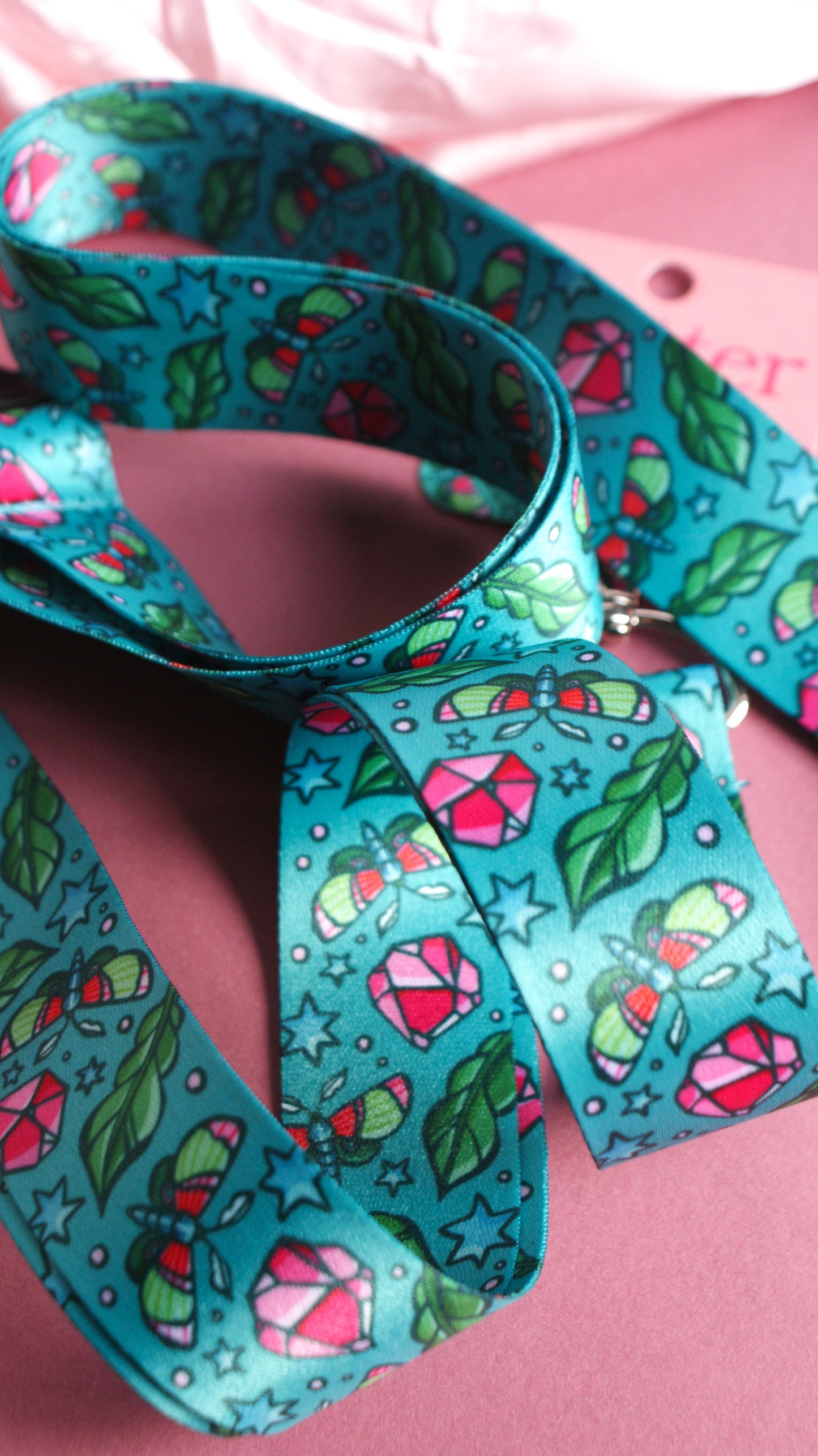 Moth & Crystals - Lanyard