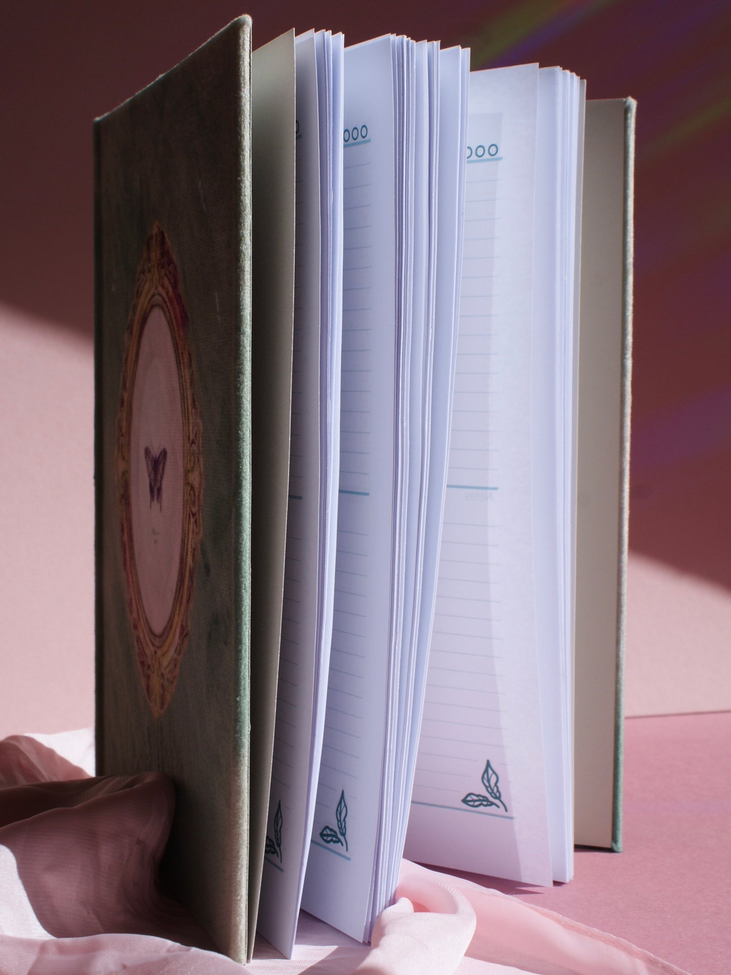 Theo - Handbound Velvet Notebook