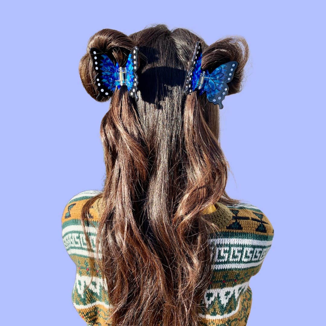 Blue Morpho - Hair Claw