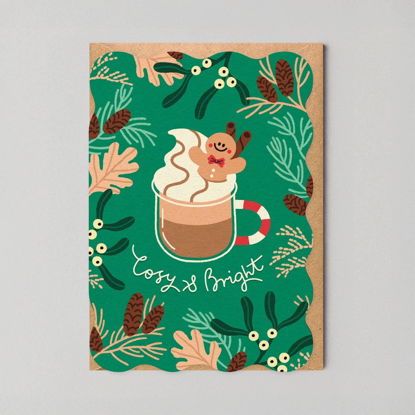 Cosy & Bright - Die Cut Christmas Card