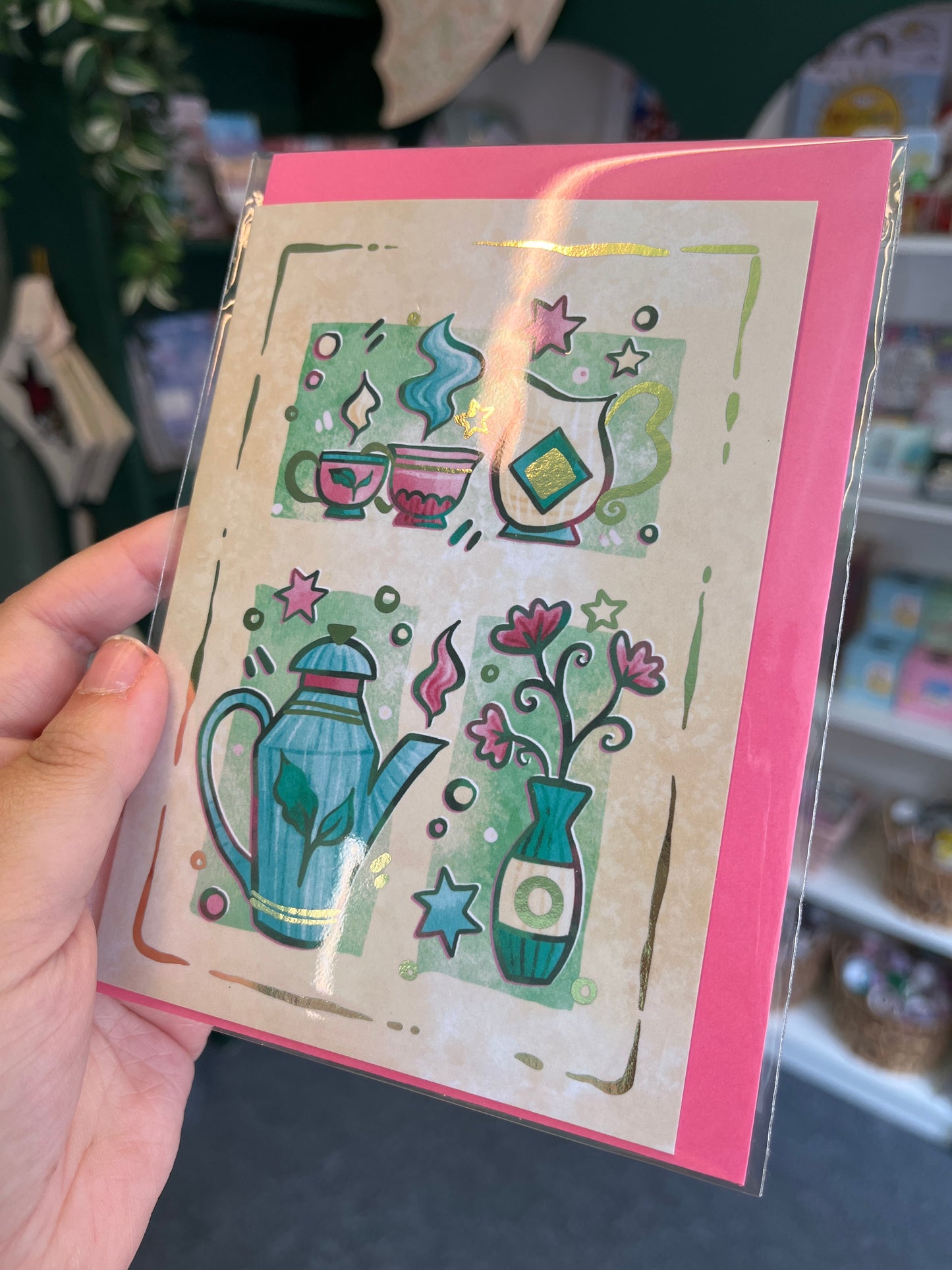 Afternoon Tea Foiled Card