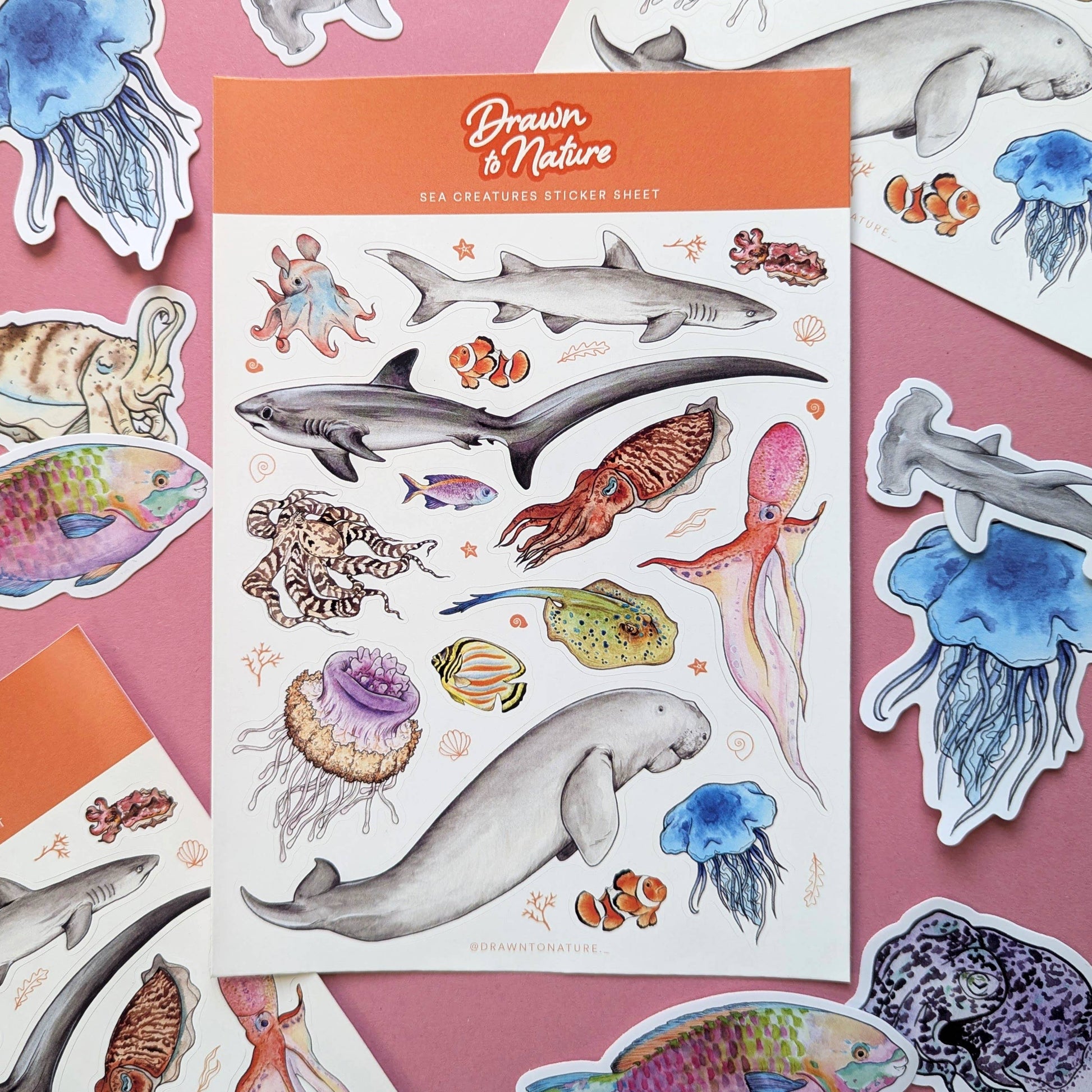 Sea Creatures - Sticker Sheet