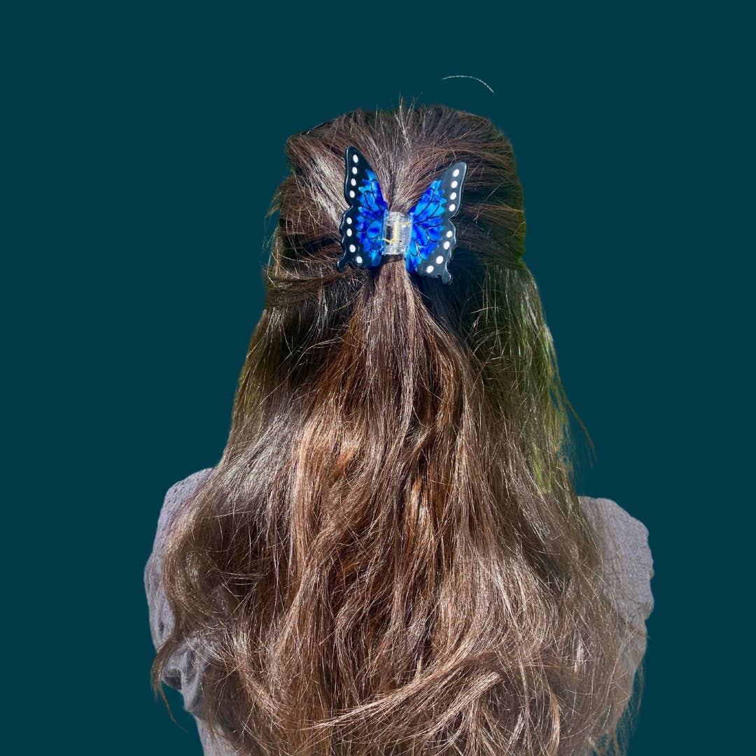 Blue Morpho - Hair Claw