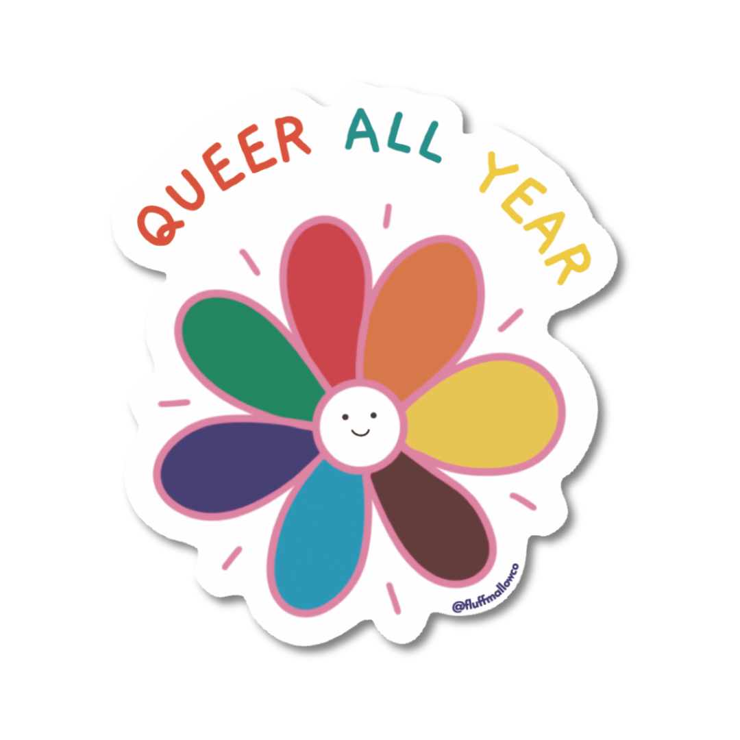 Queer All Year - Vinyl Sticker