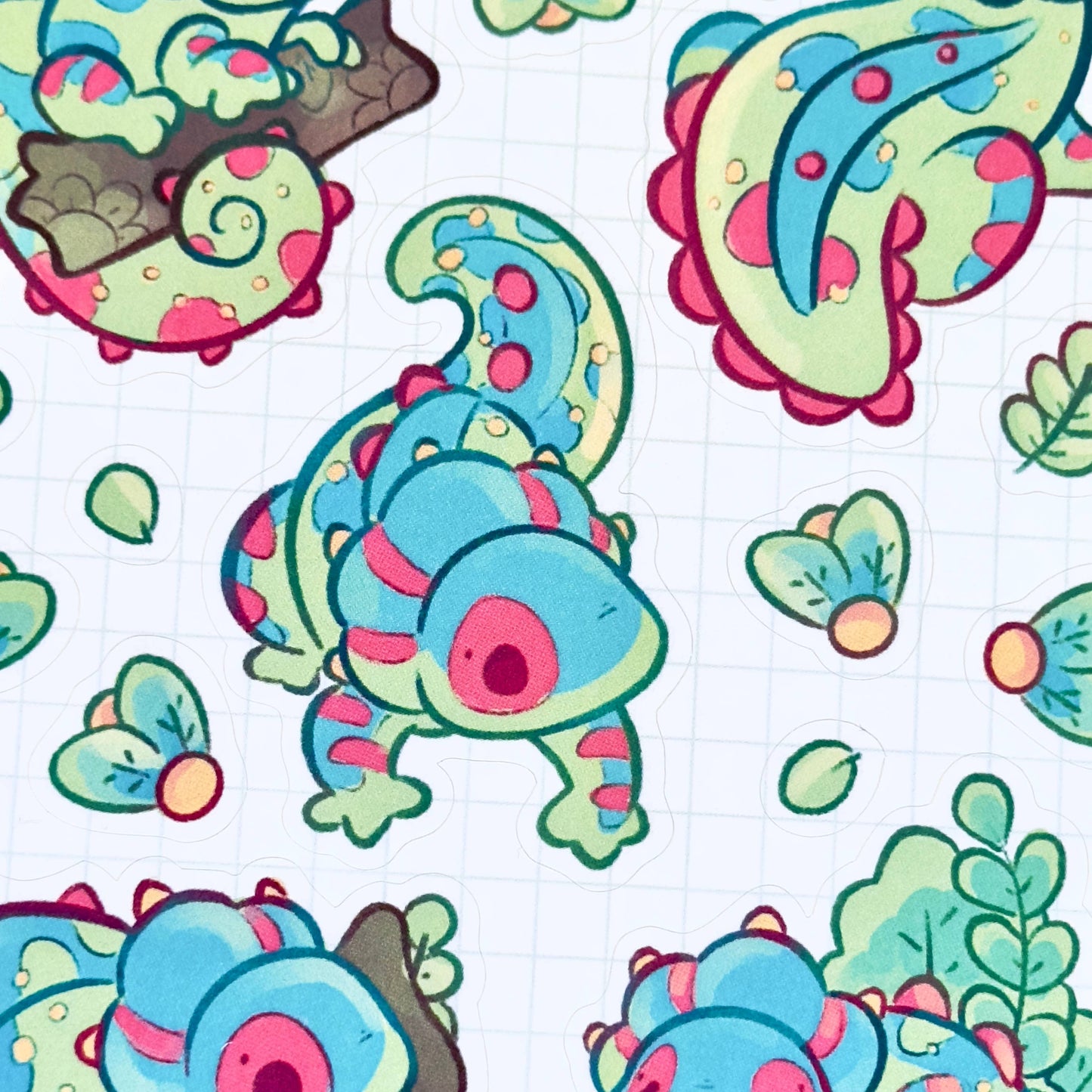 Panther Chameleon - Sticker Sheet