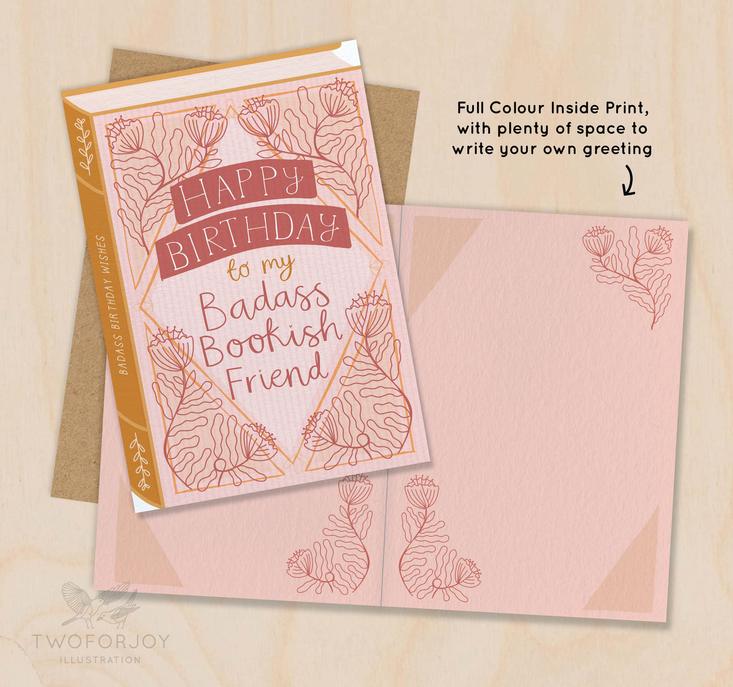 Happy Birthday to My Badass Bookish Friend - A6 Card