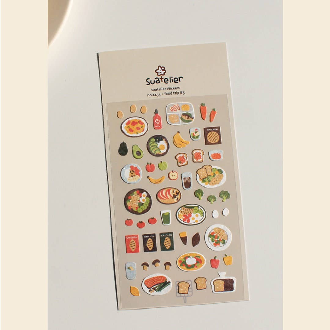 Suatelier - Food Trip #5 - Sticker Sheet