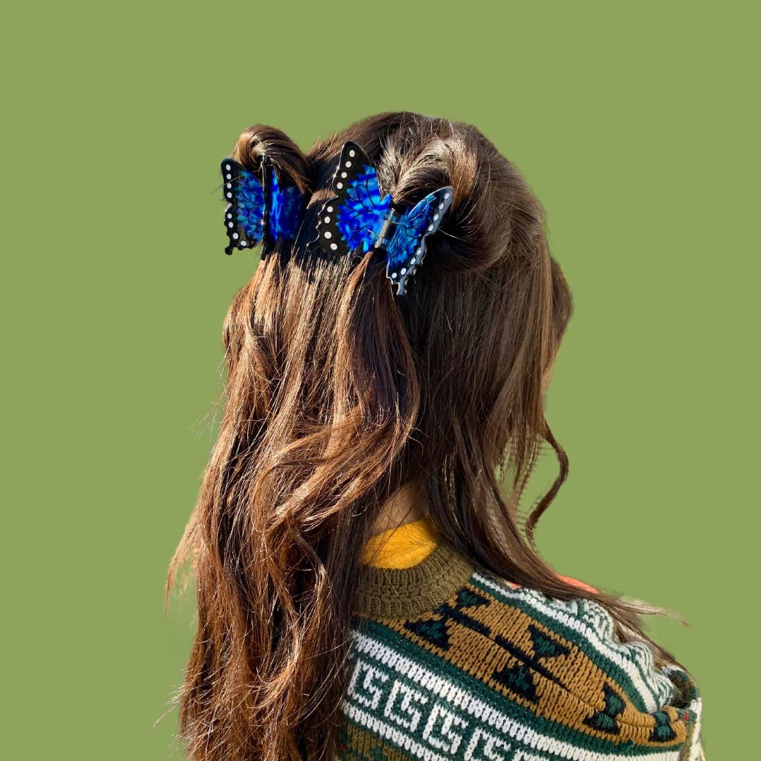 Blue Morpho - Hair Claw