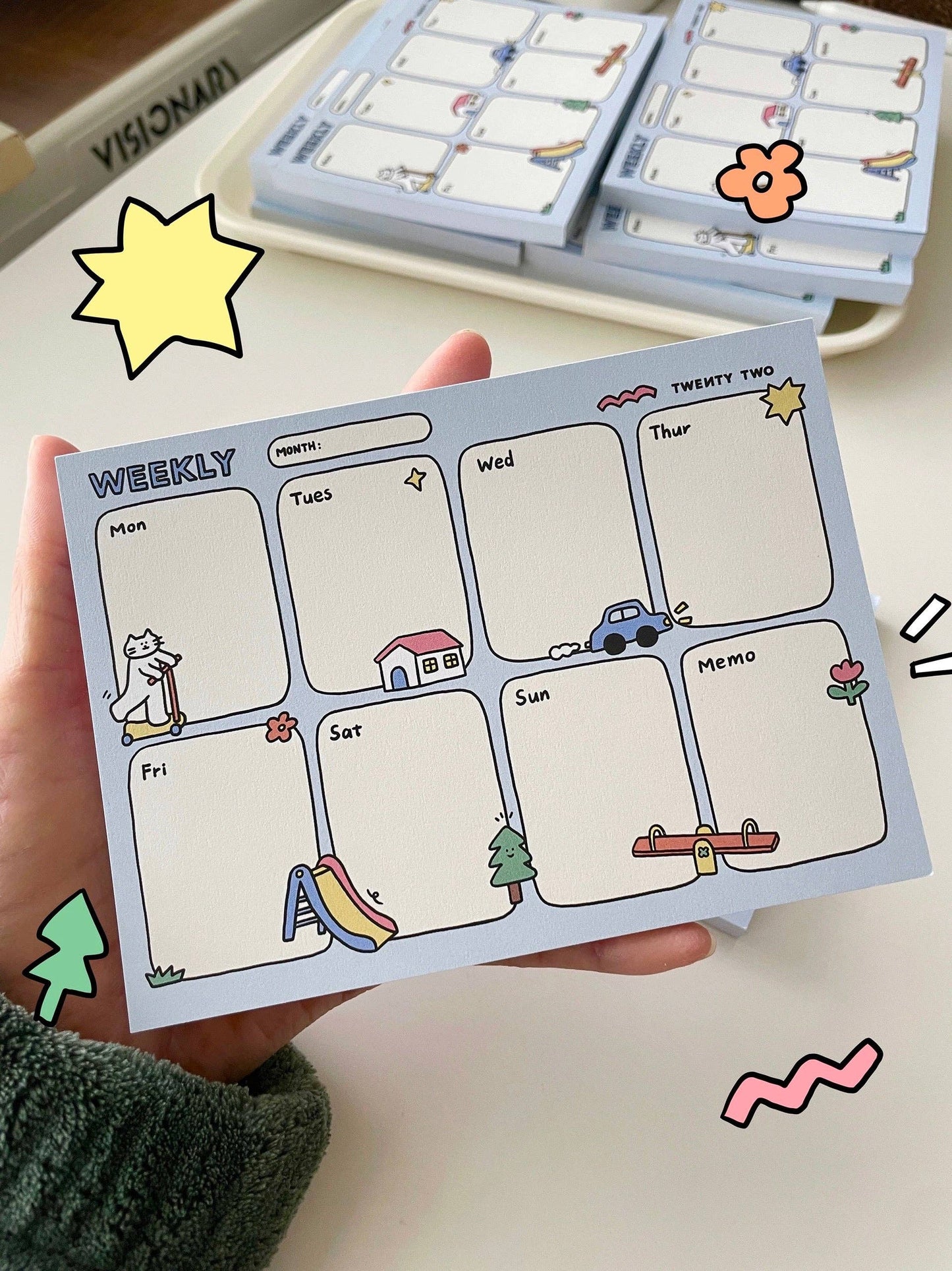 Twenty Two | Lovely Park Weekly Plan Note